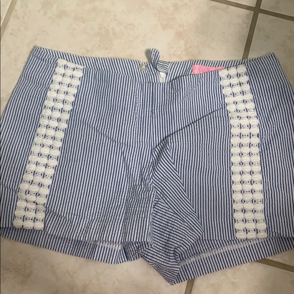 Lilly Pulitzer seersucker shorts
